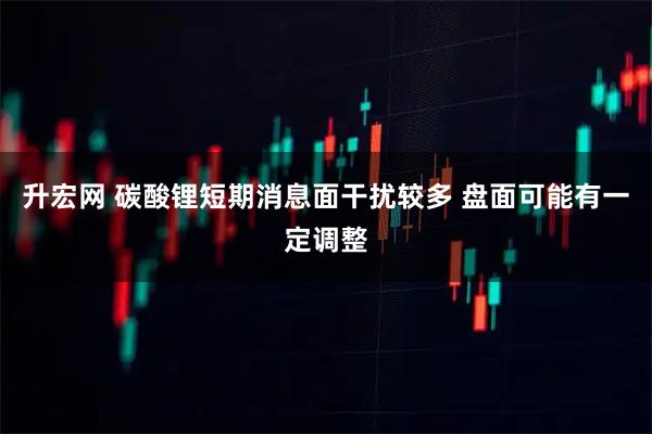 升宏网 碳酸锂短期消息面干扰较多 盘面可能有一定调整